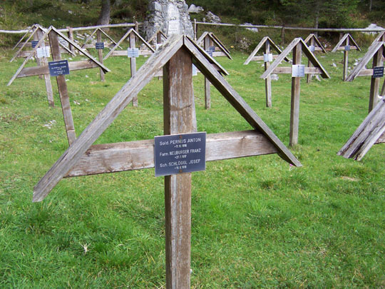 Cimitero austro-ungarico sul monte Mosciagh