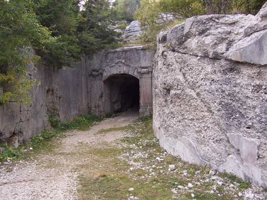 L'ingresso del forte Campolongo